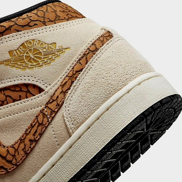 Air Jordan 1 Retro Mid SE Brown Elephant - Picture 5 of 6